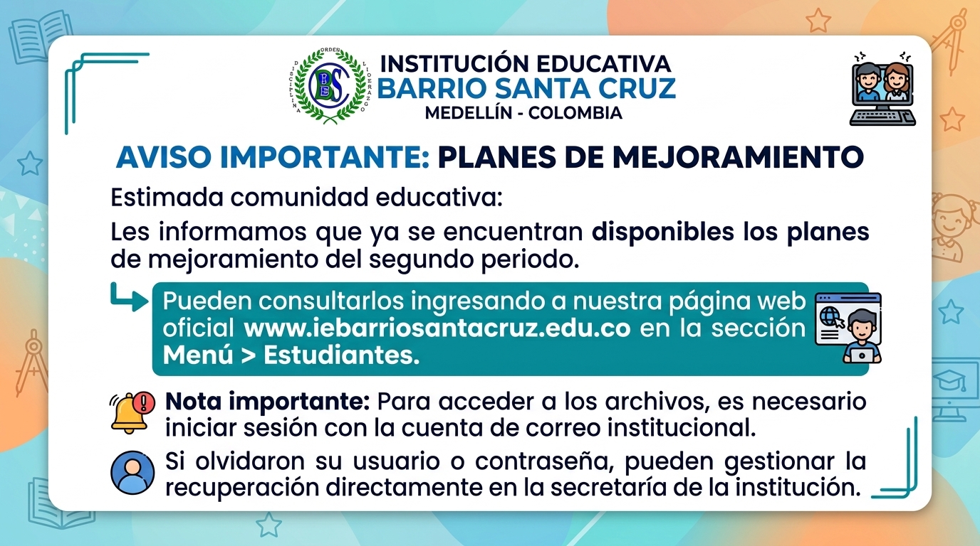 Tarjeta planes de mejopramiento